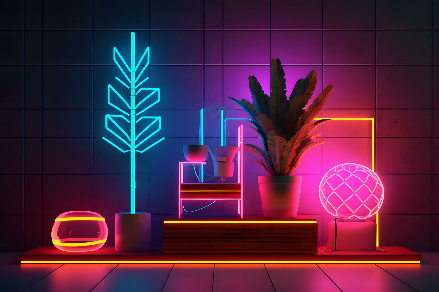 abstract neon background photo
