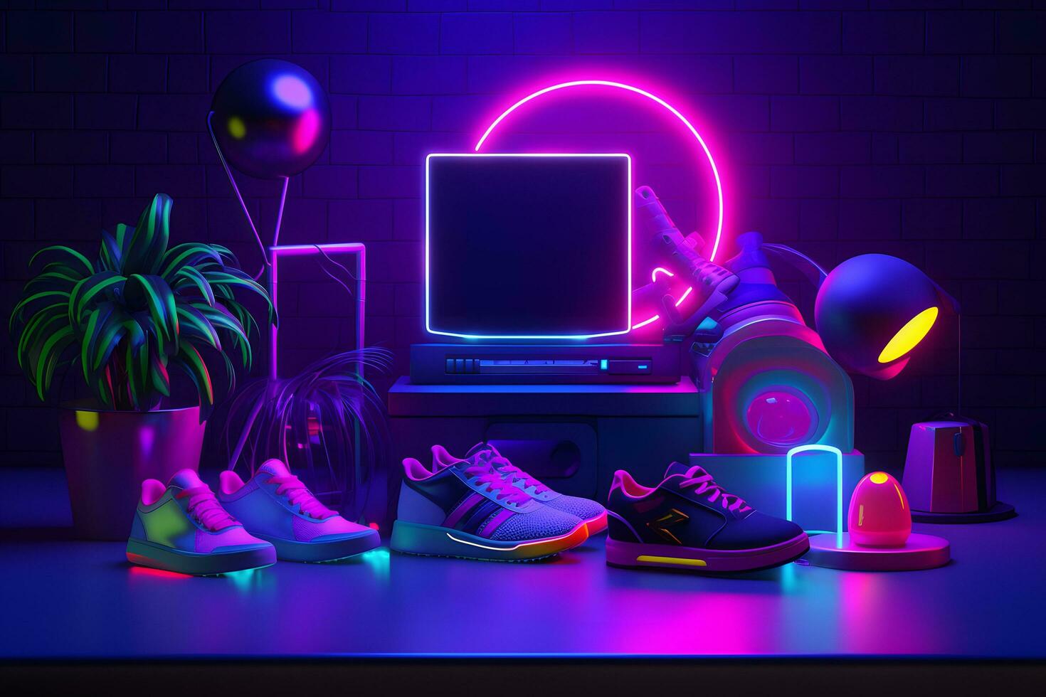 abstract neon background photo