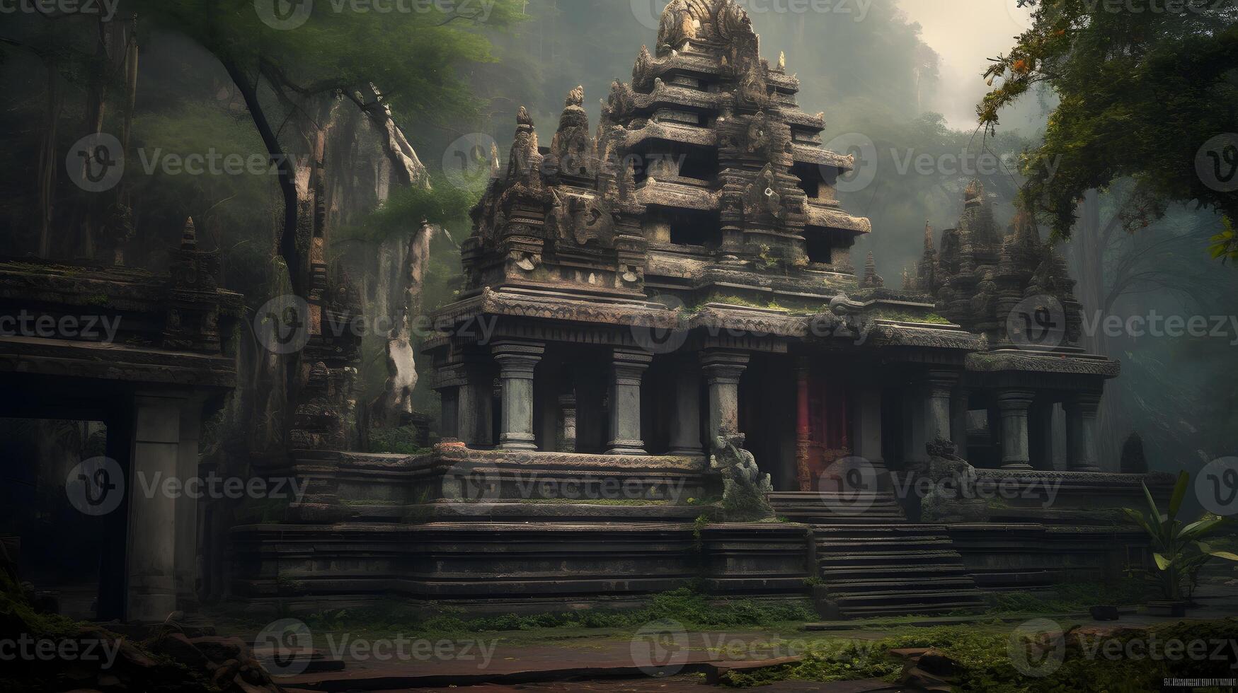 Ancient abandoned temple photo