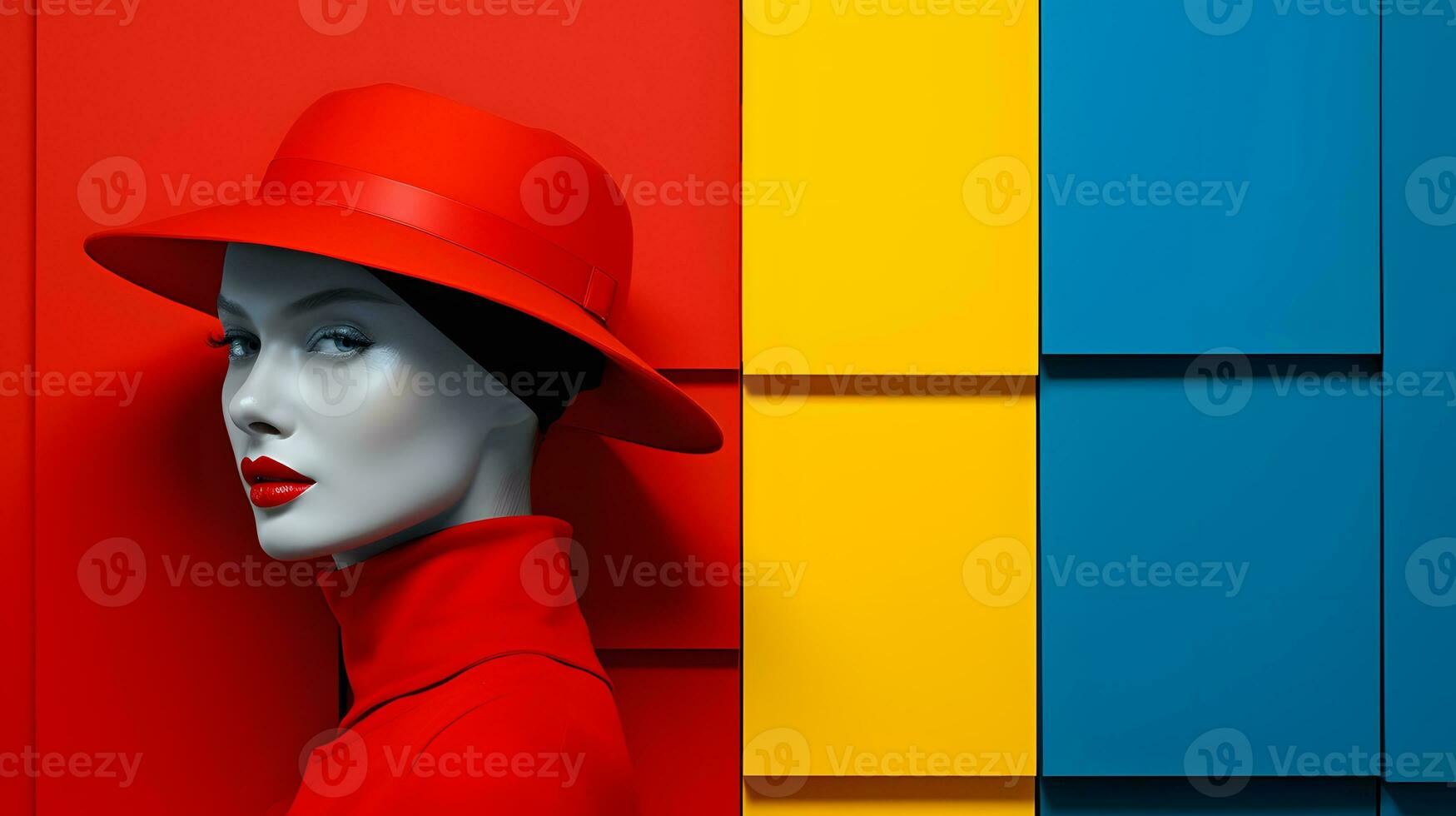 Abstract colorful image representing order an chaos. photo