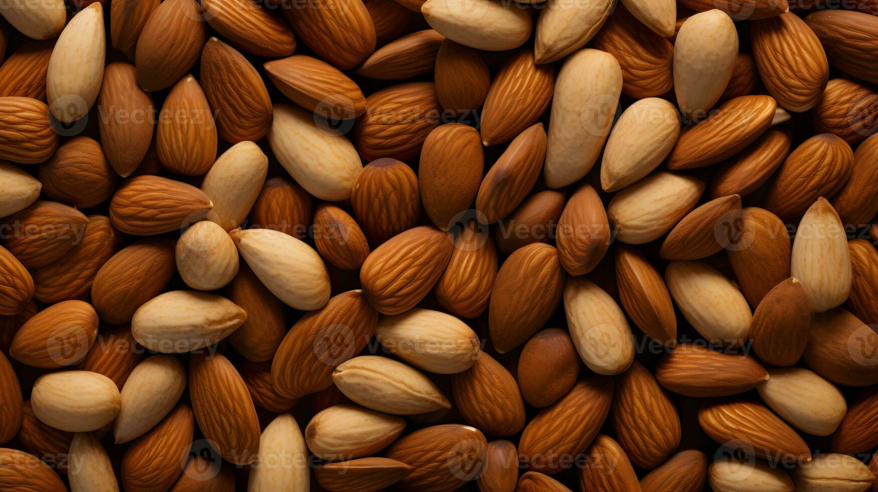 background texture of almond nuts. photo