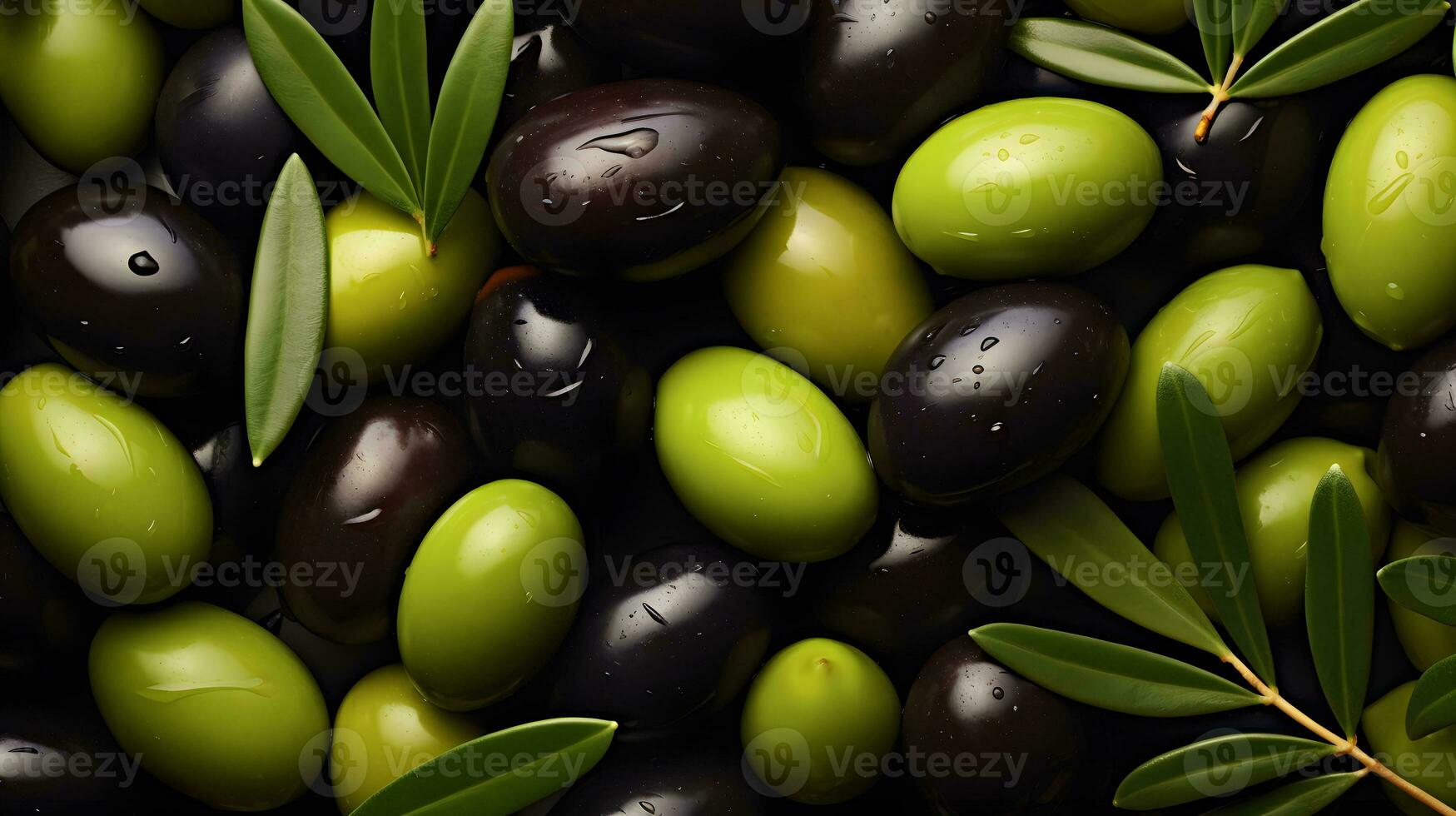 Freshly Harvested Olives Background photo