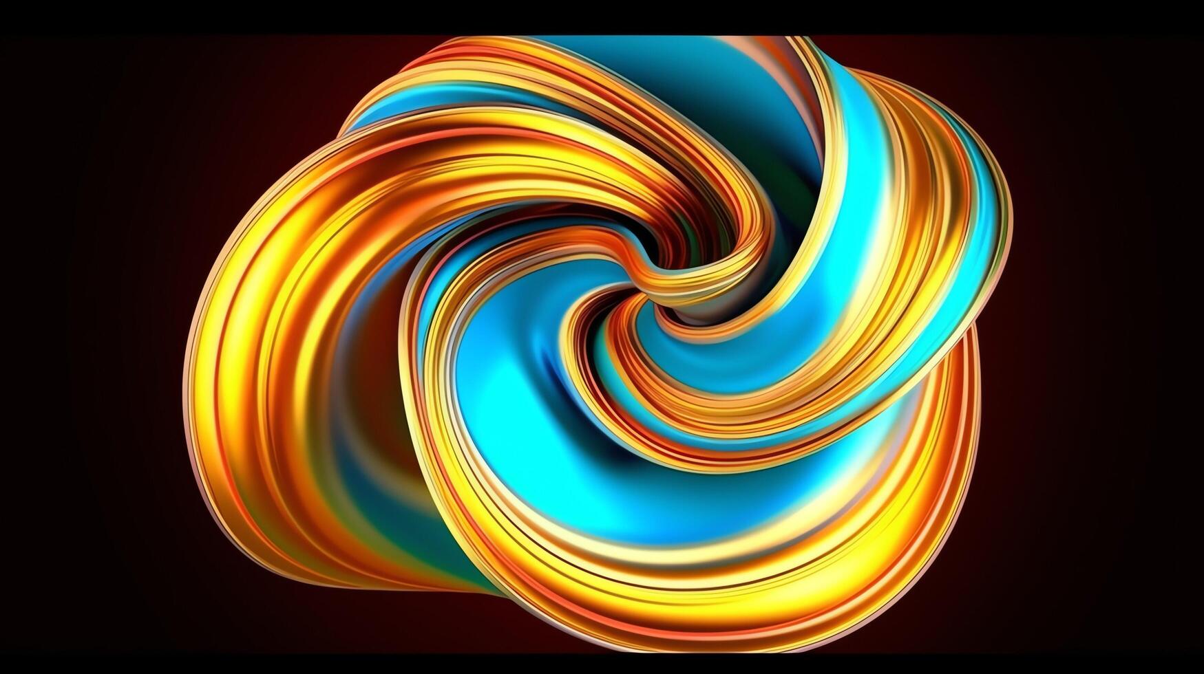 Abstract Liquid Gold design. photo