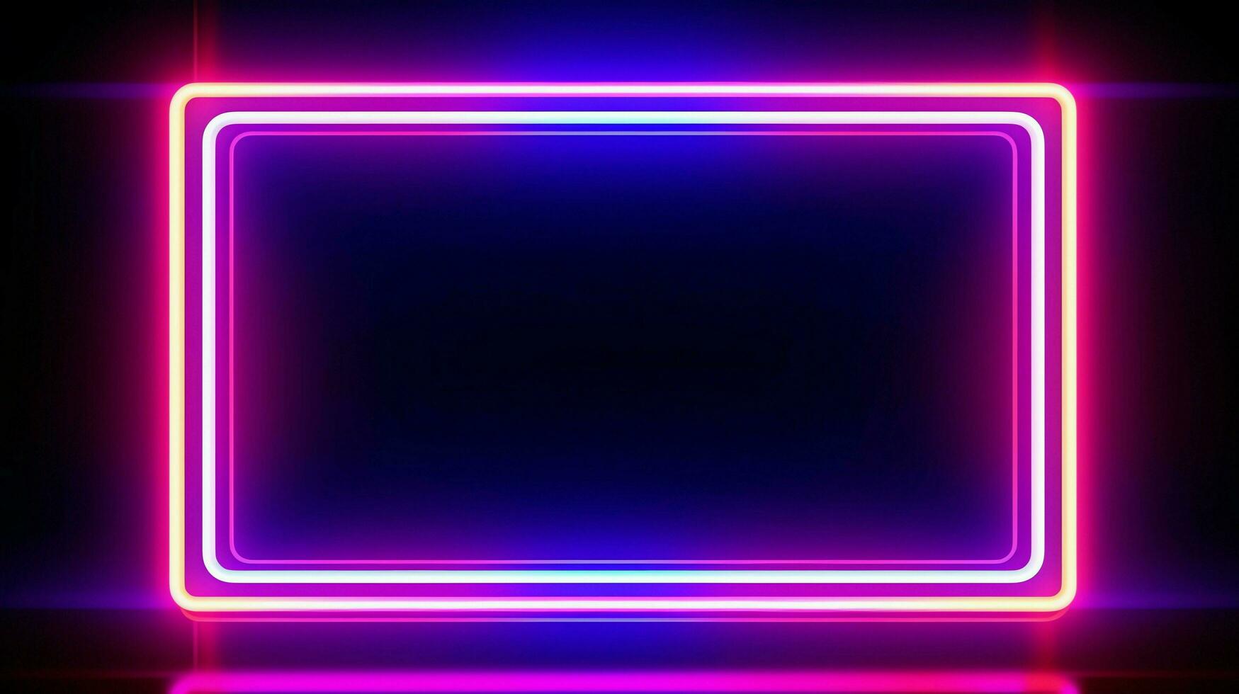 abstract background with neon glowing lines. ai generated photo