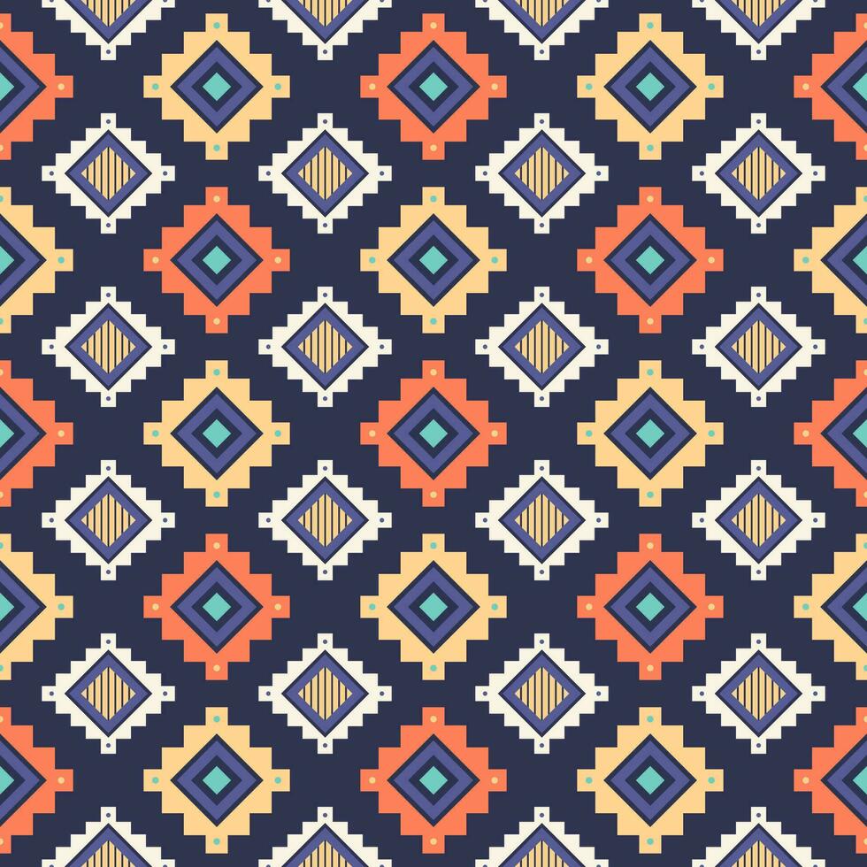 Tribal geometric seamless pattern. vector