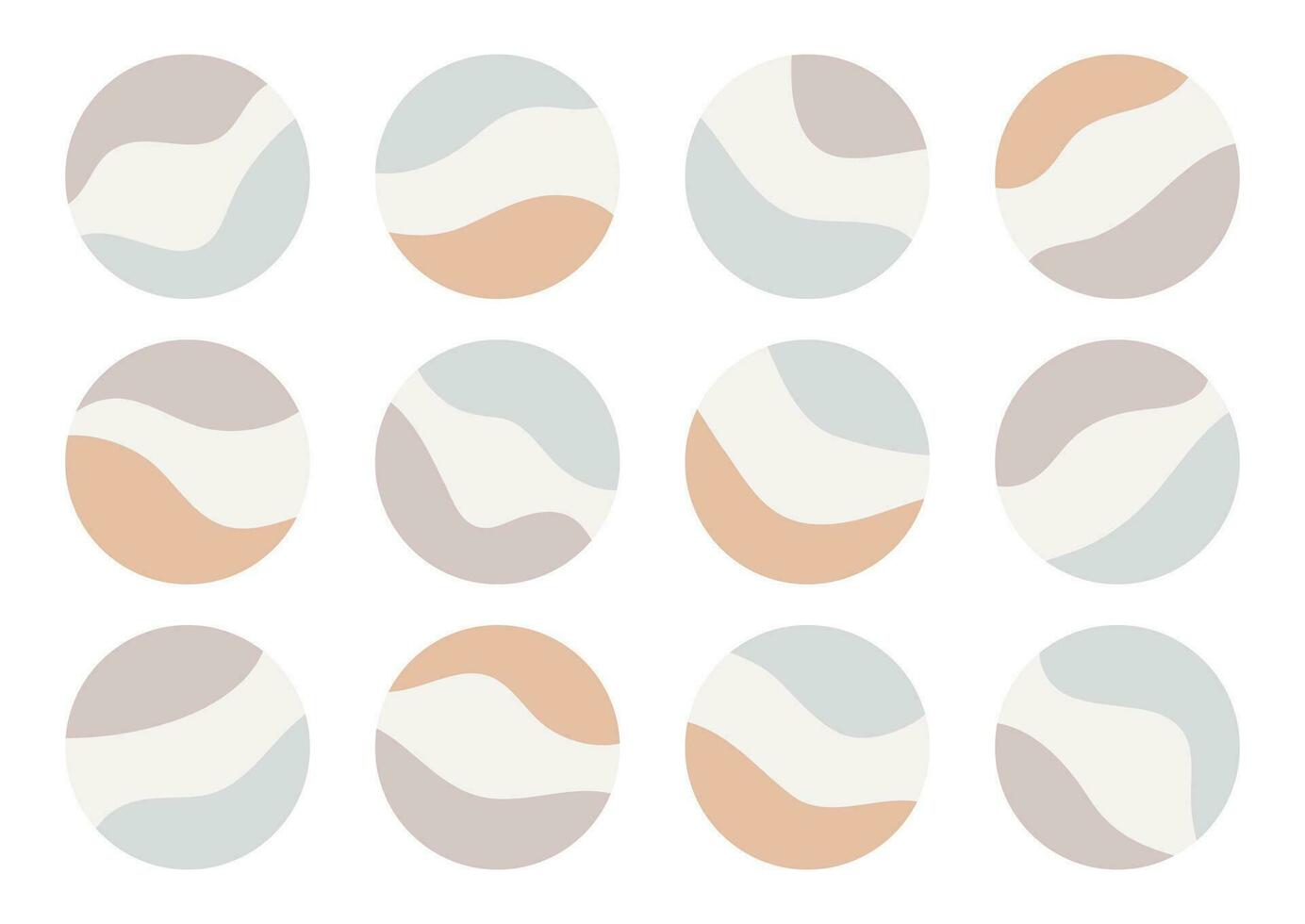 Highlight icons set for social media stories. vector