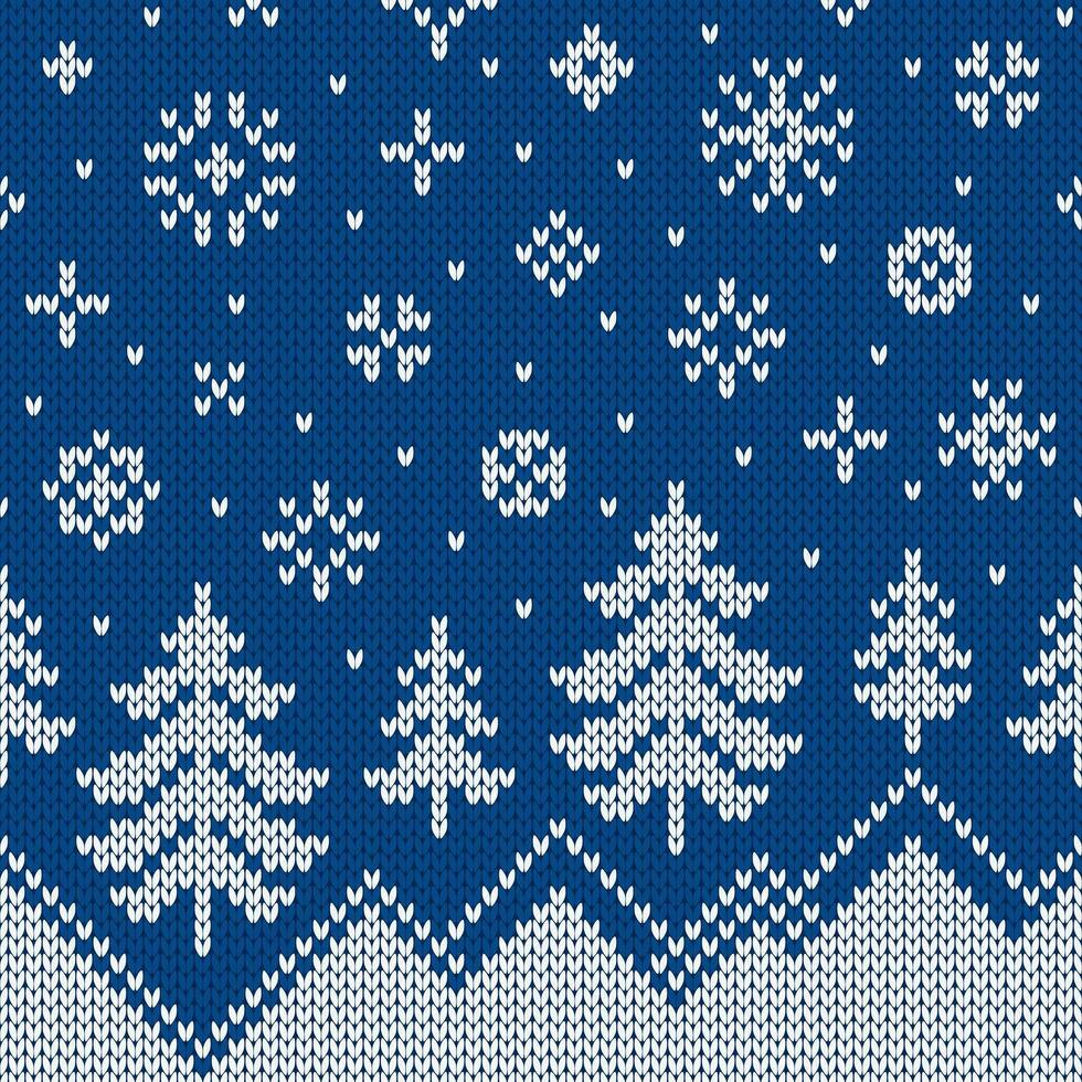 Norwegian seamless knitting pattern. Fair Isle design. vector