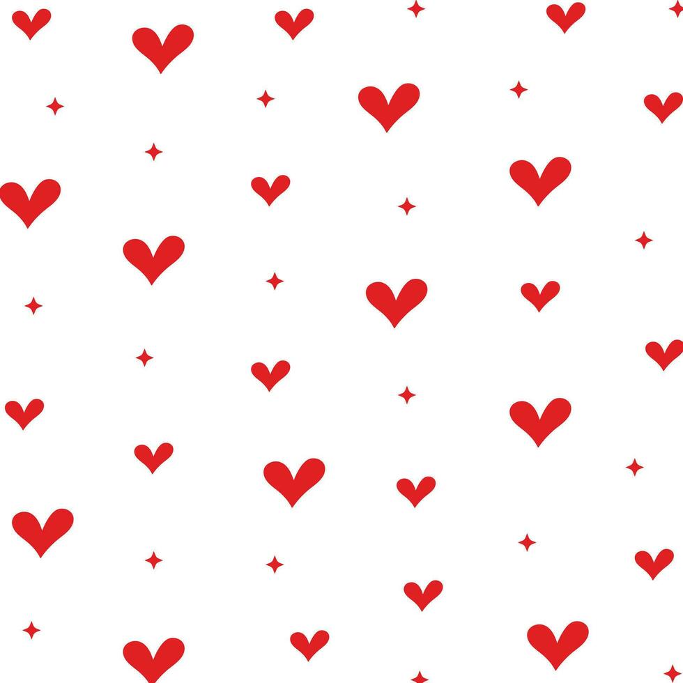 love red  background with love pattern vector