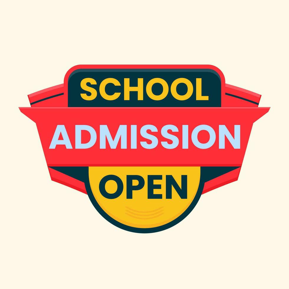 school admission social media post template vector