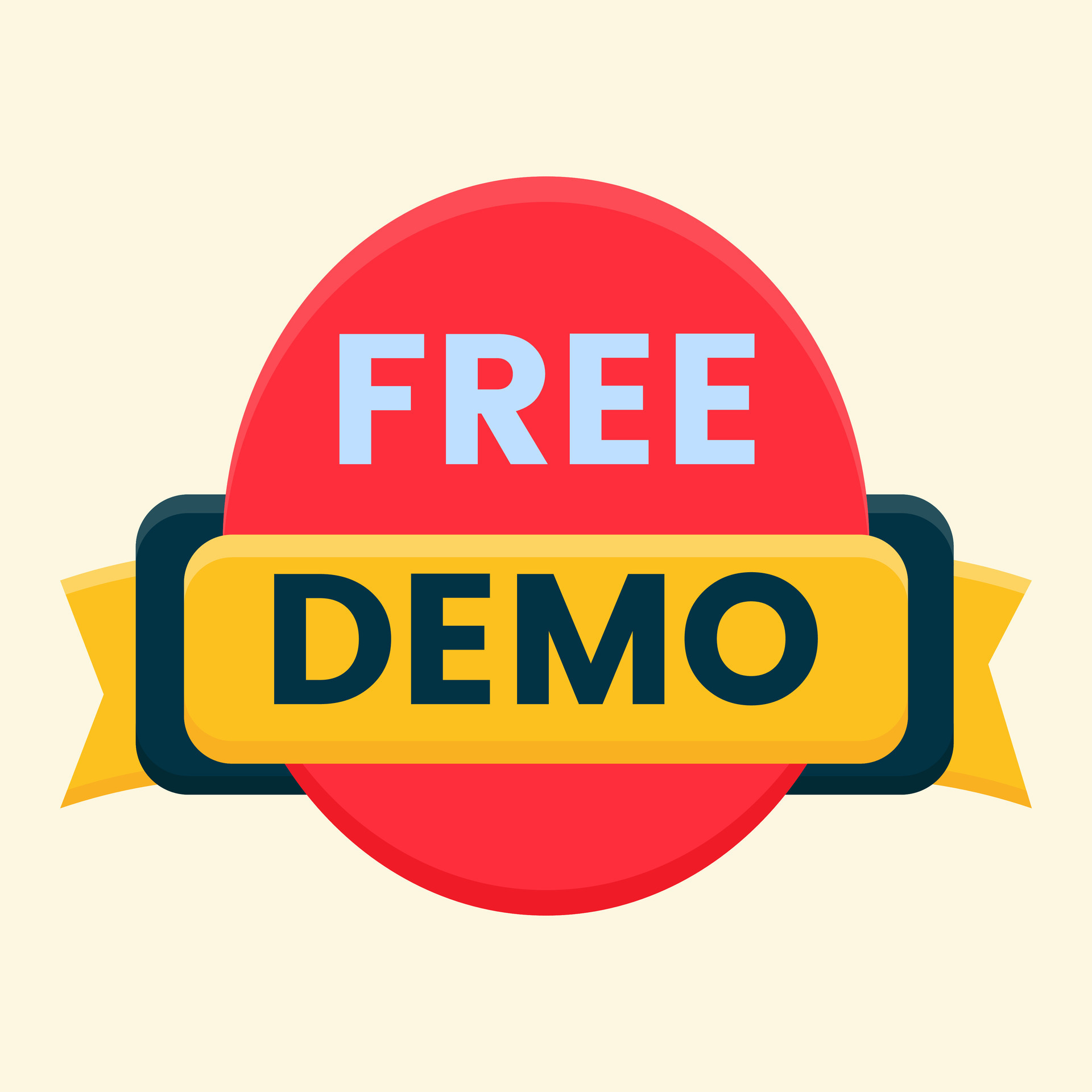 free demo badge label clipart 25939218 Vector Art at Vecteezy