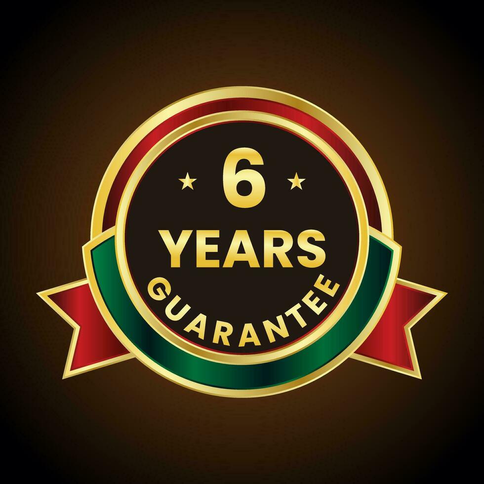 6 years guarantee golden label vector