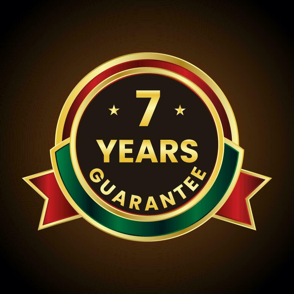 7 years guarantee golden label vector