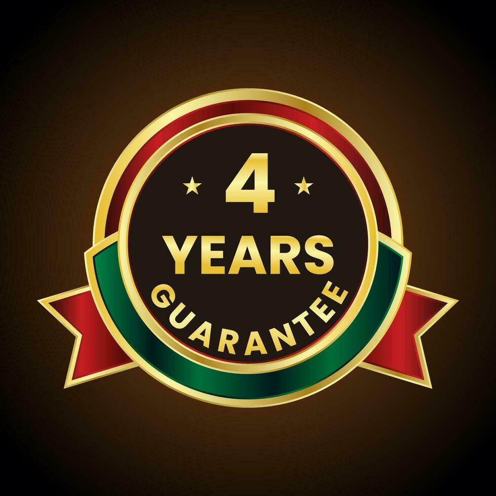 4 years guarantee golden label vector