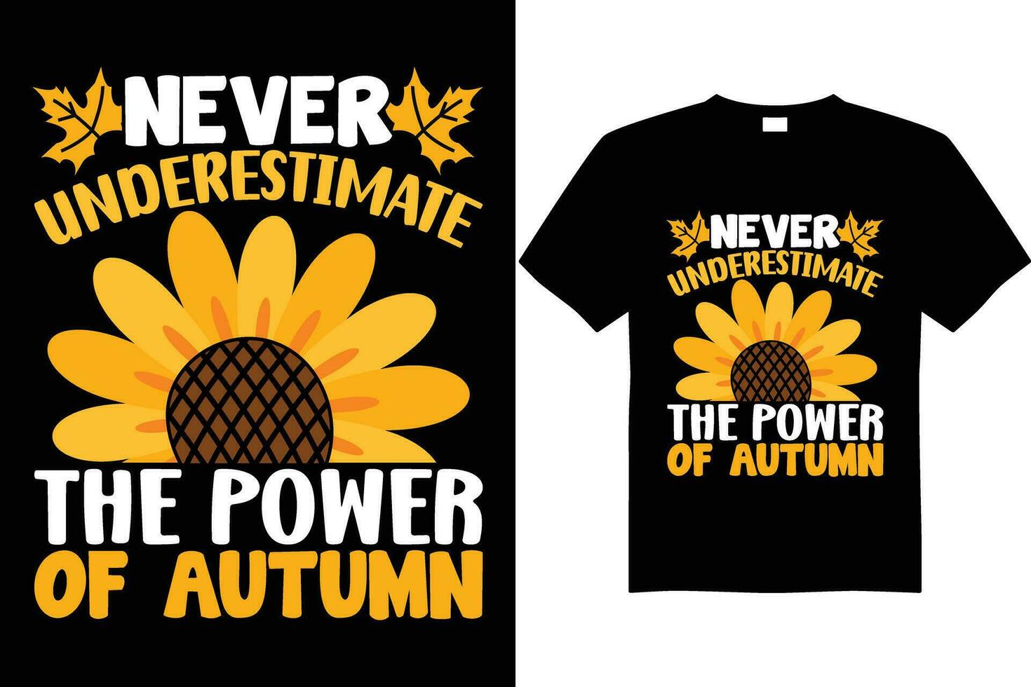 Fall Autumn t shirt design vector, fall autumn t shirt graphics. leaf autumn shirt design vector