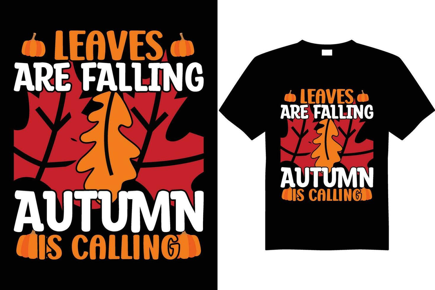 Fall Autumn t shirt design vector, fall autumn t shirt graphics. leaf autumn shirt design vector