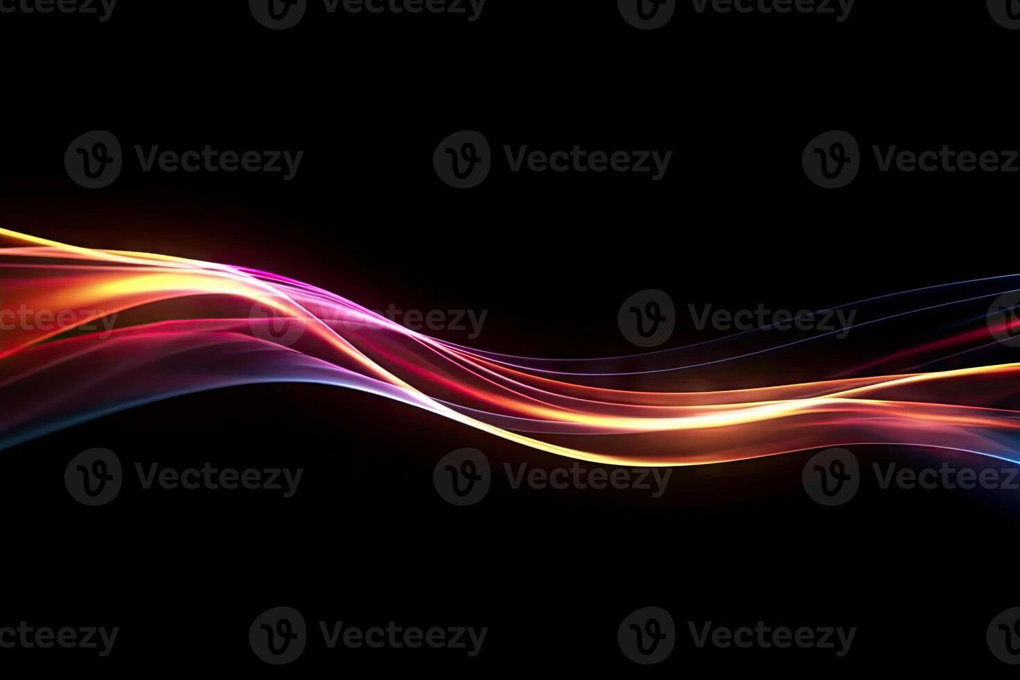 Abstract Speed light trails effect path, fast moving neon futuristic technology background, future virtual reality, motion effect, curve of neon bright, highway speed light, with . photo