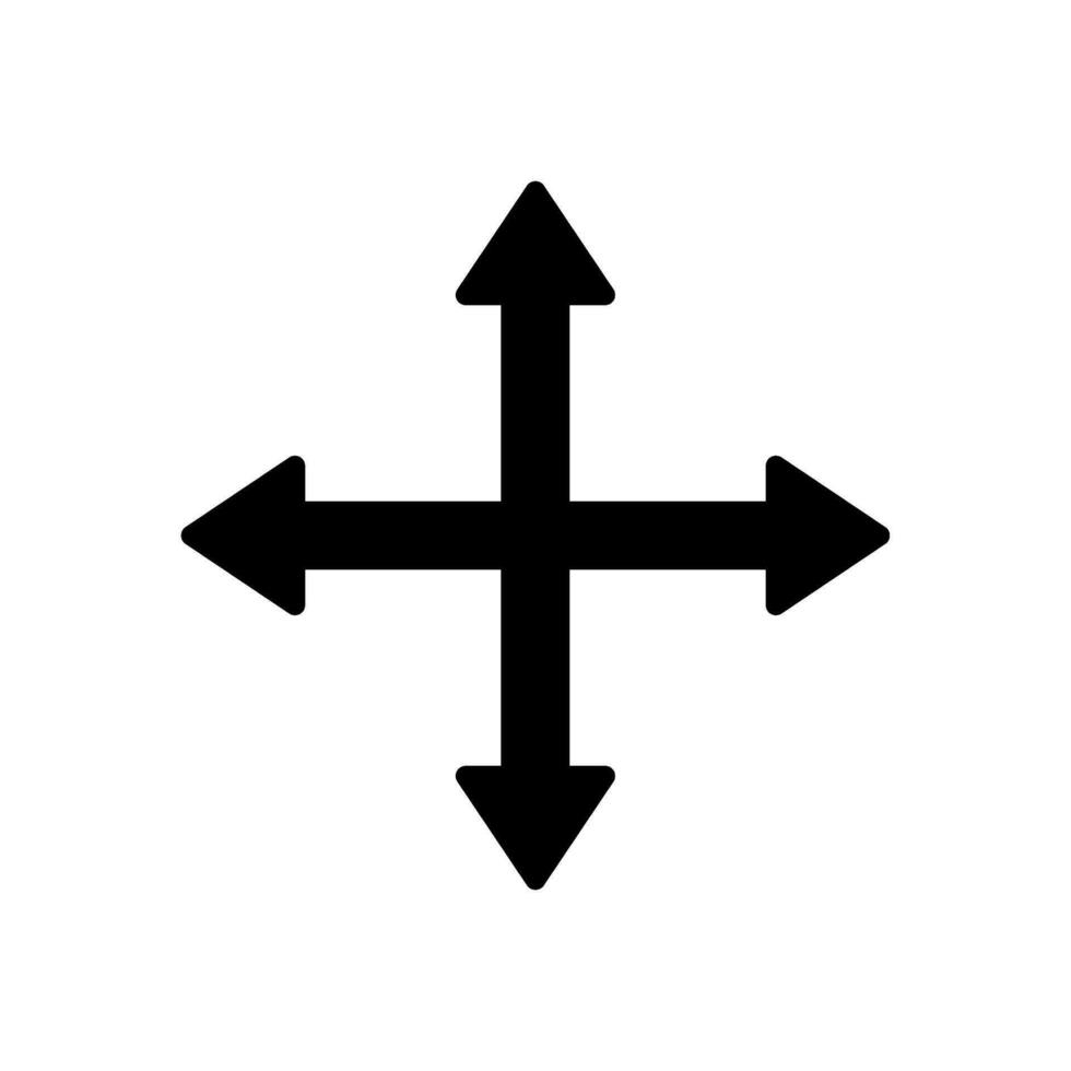 two opposite arrow direction icon vector