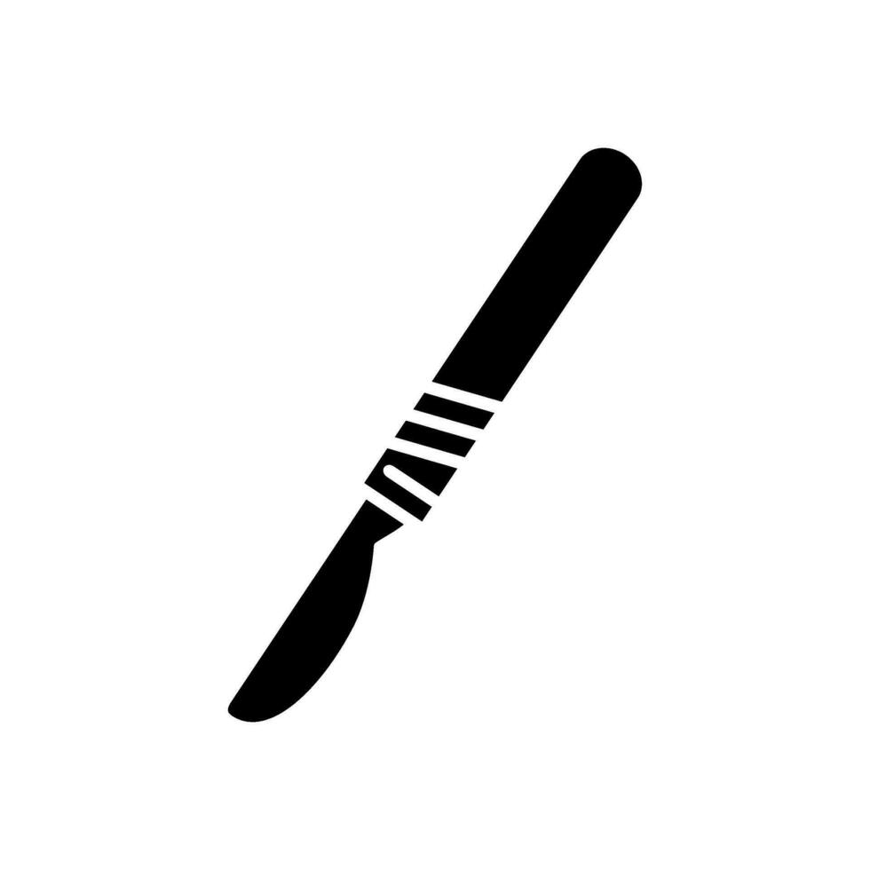 scalpel medical surgical vector icon