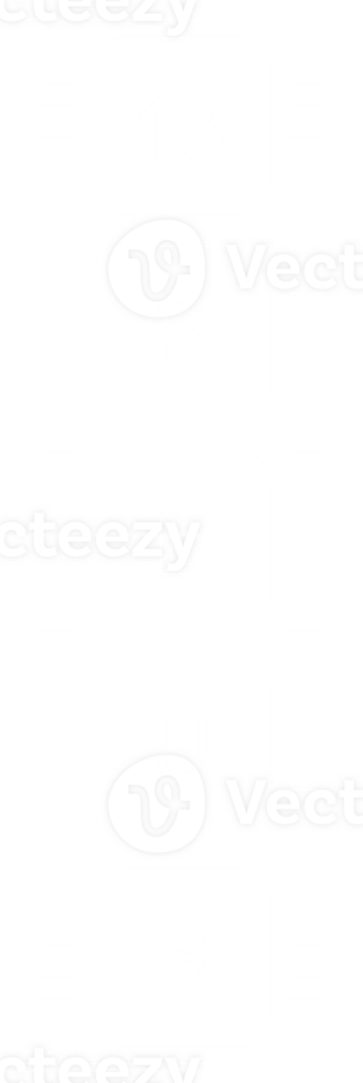 Sign of Adult Only for Thirteen Plus, 13 Plus Age in the Filmstrip. Age Rating Movie Icon Symbol for Movie Poster, Banner, Backdrop, Apps, Website or Graphic Design Element. Format PNG