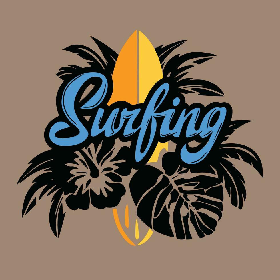 Surfing Design Vector Illustration
