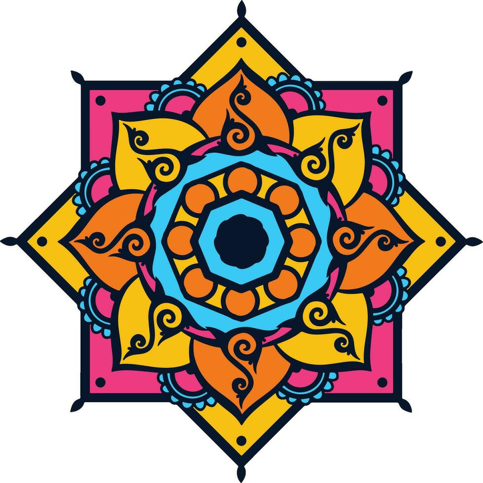 Minimalist Mandala Illustration vector
