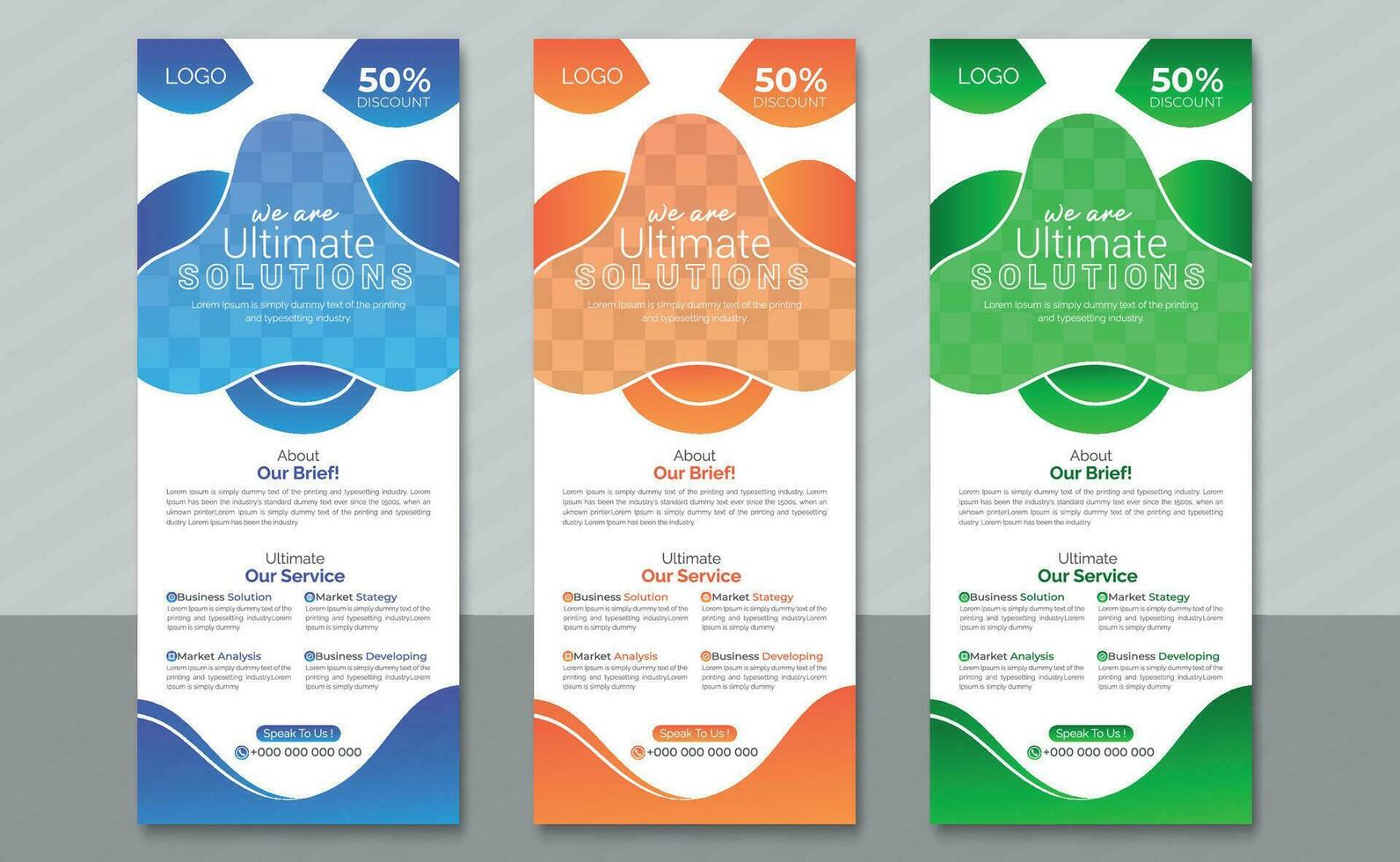 Business and modern roll up banner for your company growth vector