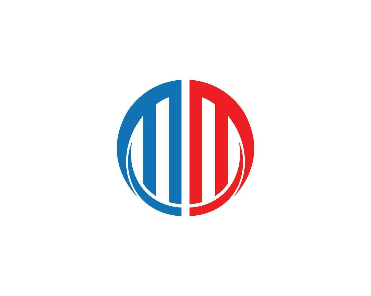 MM Letter Minimal Logo Icon Design Concept Vector Template.