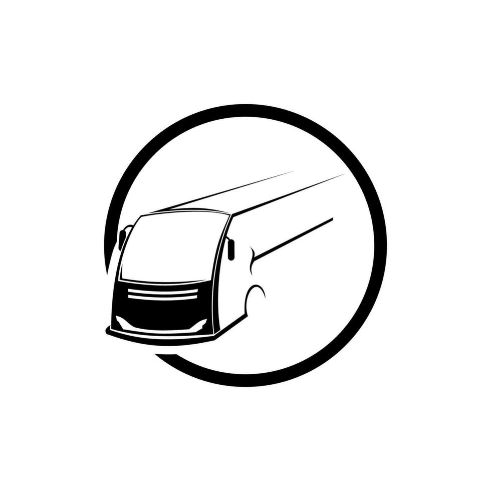 bus icon black and white vector