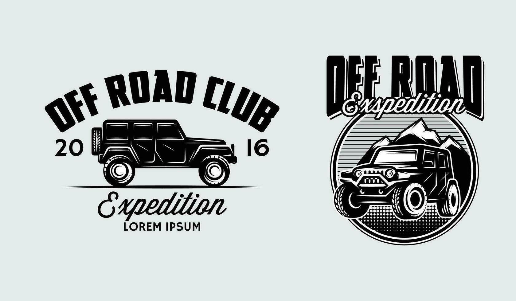 offroad adventure jeep T Shirts logo designs vector