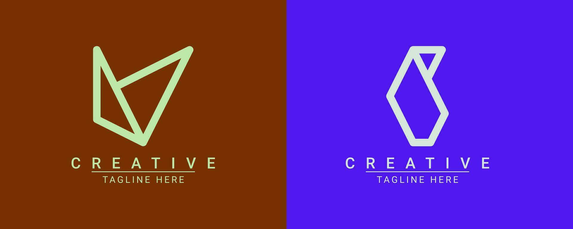 Modern creative minimalist logo design. vector