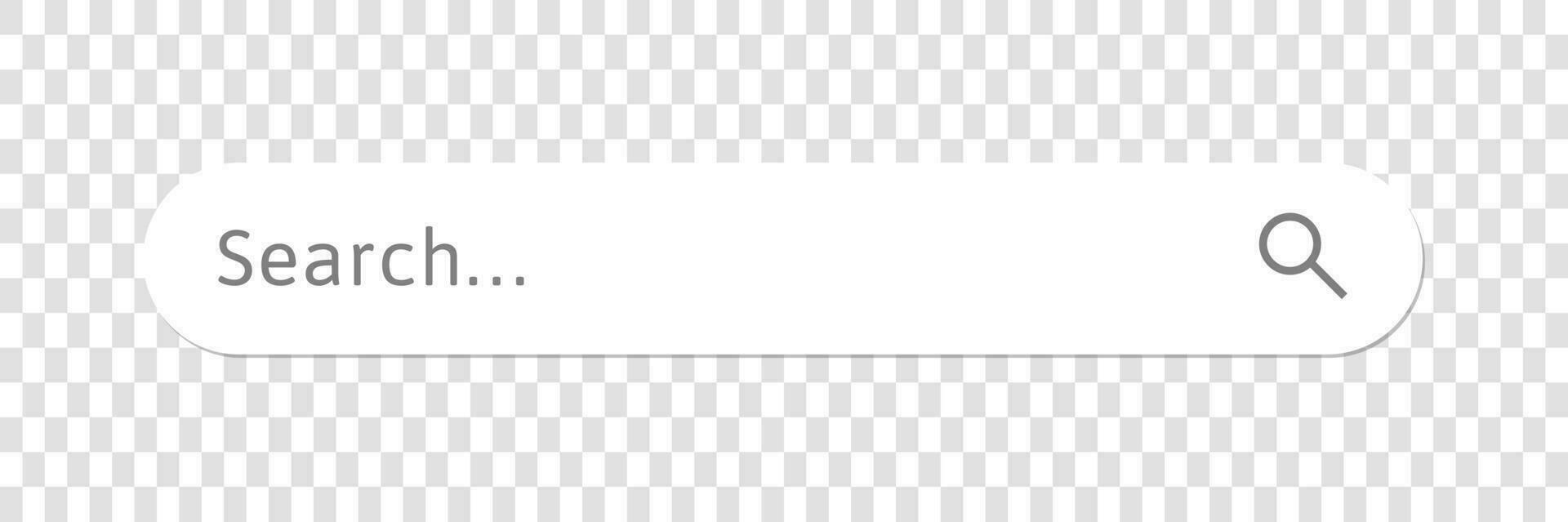 Search bar icon, Search here, Search bar for ui. Search bar vector icons in flat design.
