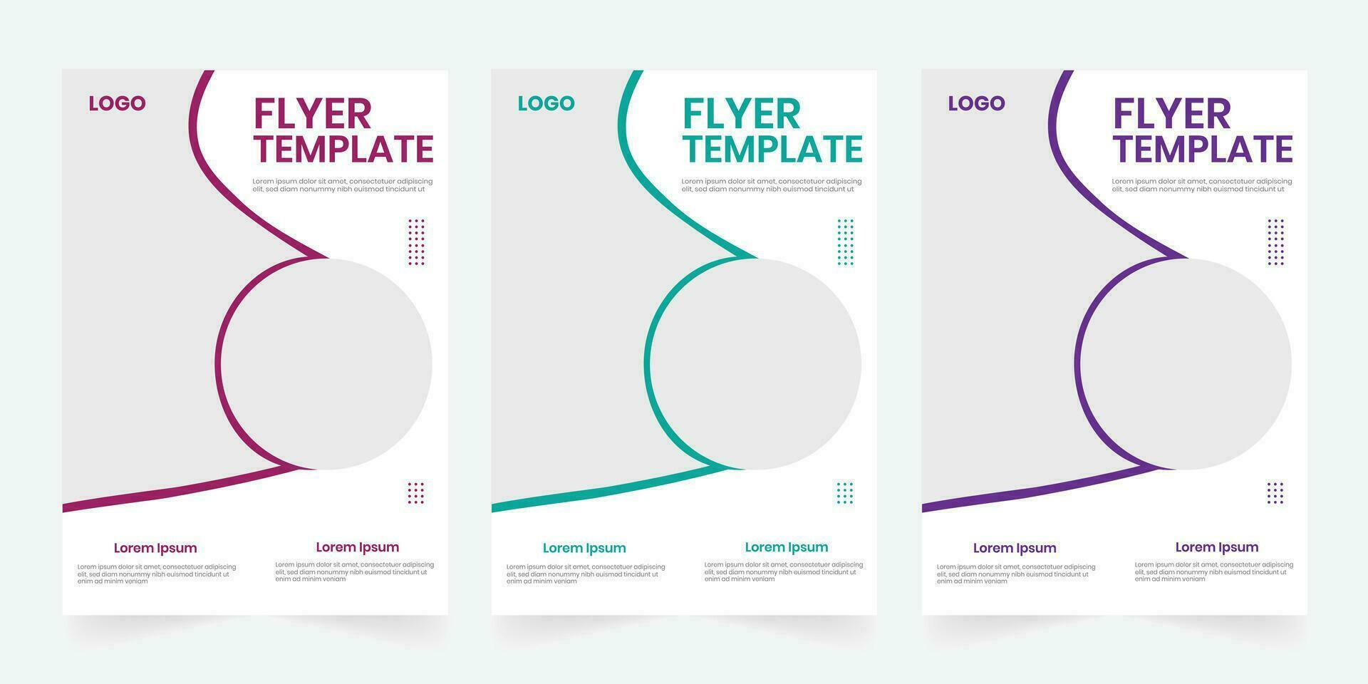 A4 size annual report or booklet print cover page template vector