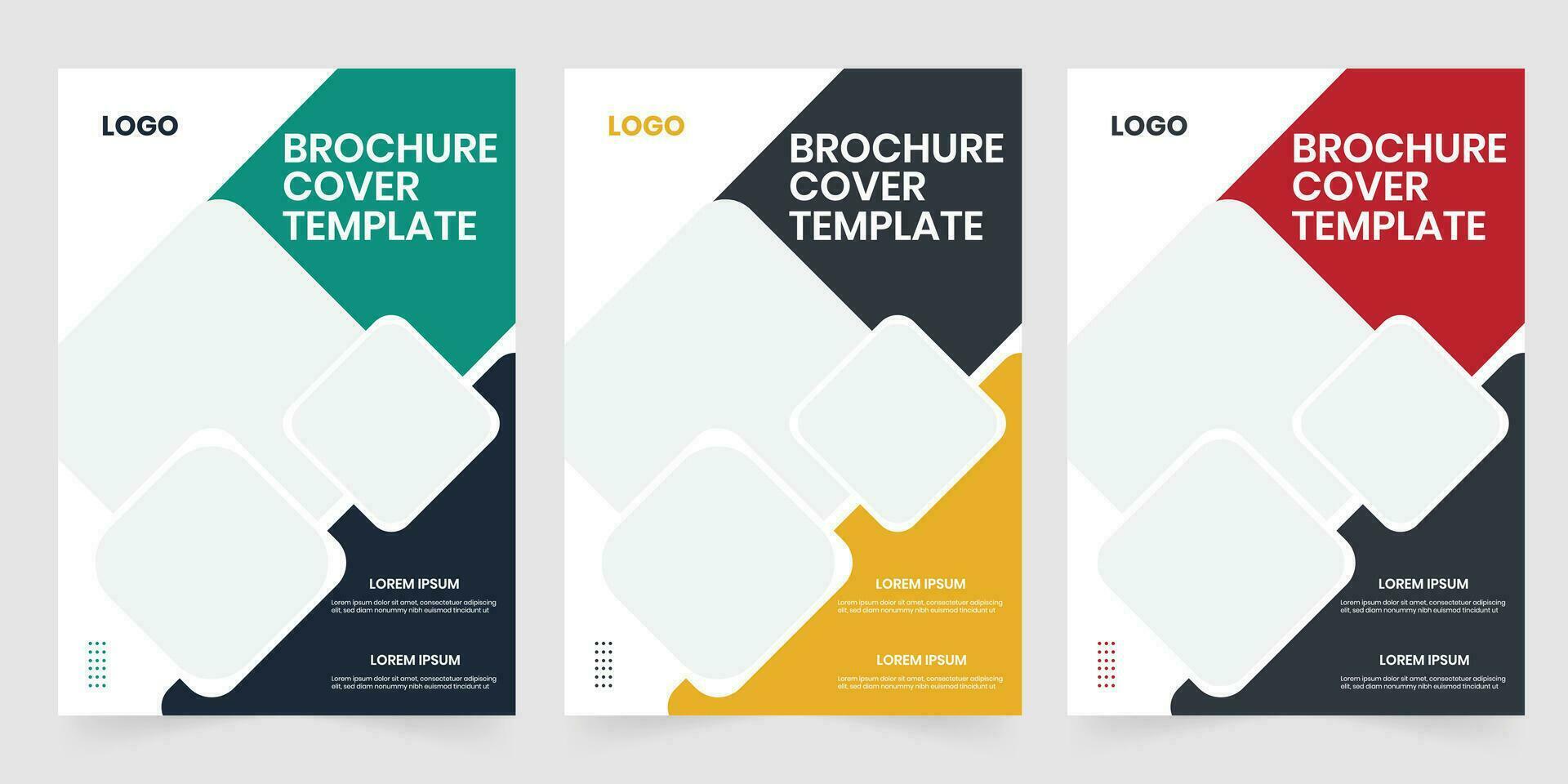 Modern annual brochure and magazine poster template vector