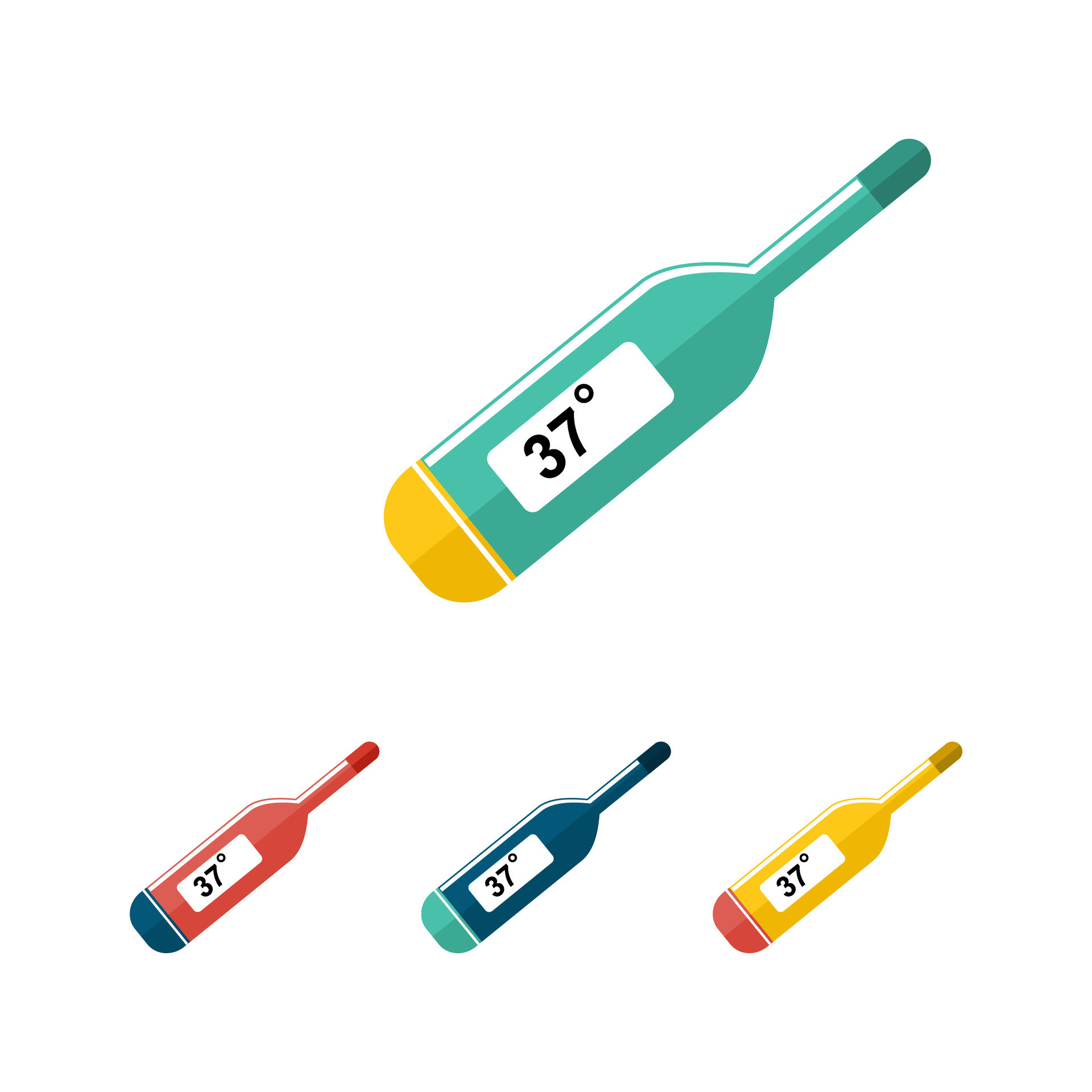 thermometer digital icon vector design illustration. Axillary digital
