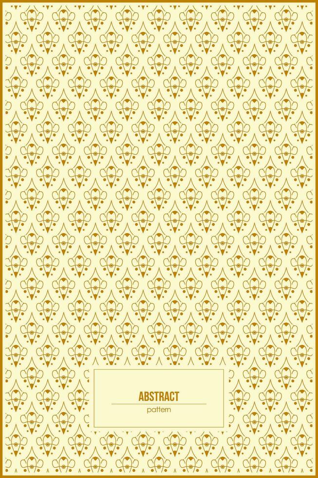 unique pattern of golden abstract shape vector