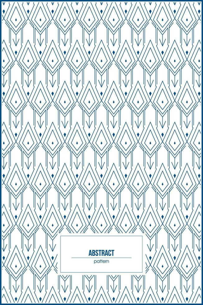 unique abstract pattern of blue rhombus shape vector