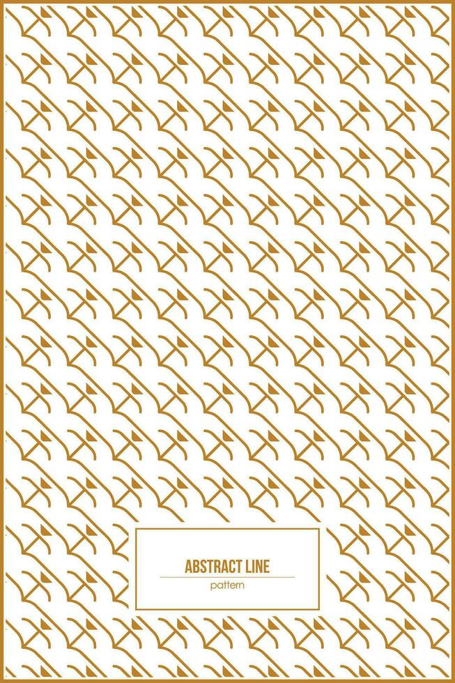 abstract line pattern with elegant gold color vector