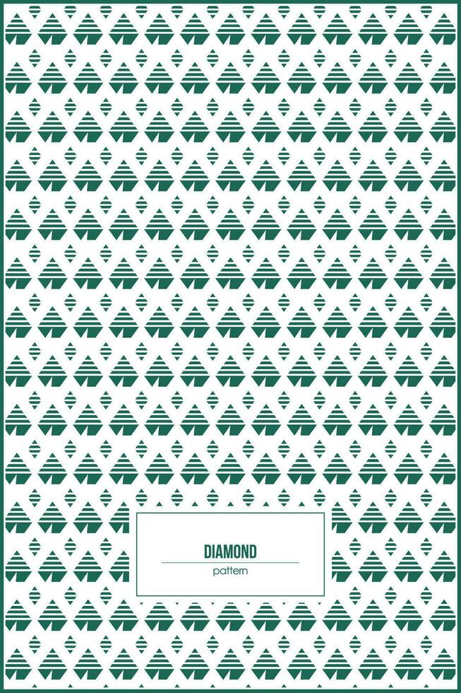 abstract diamond pattern with simple stripe style vector