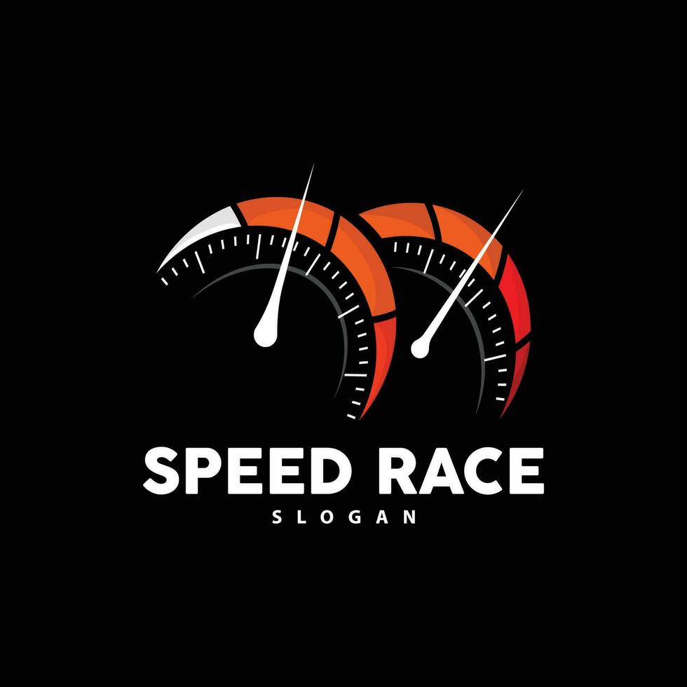 Speedometer Logo, Vector Fast and Speed RPM Automotive, Design For Speed And Repair Workshop