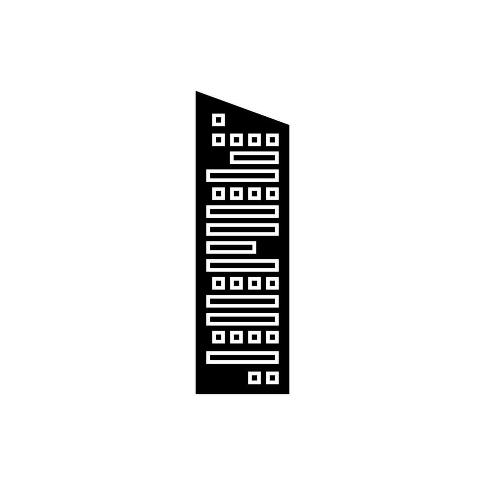 Skyscraper icon vector. Building illustration sign. high rise building symbol. architecture logo. vector