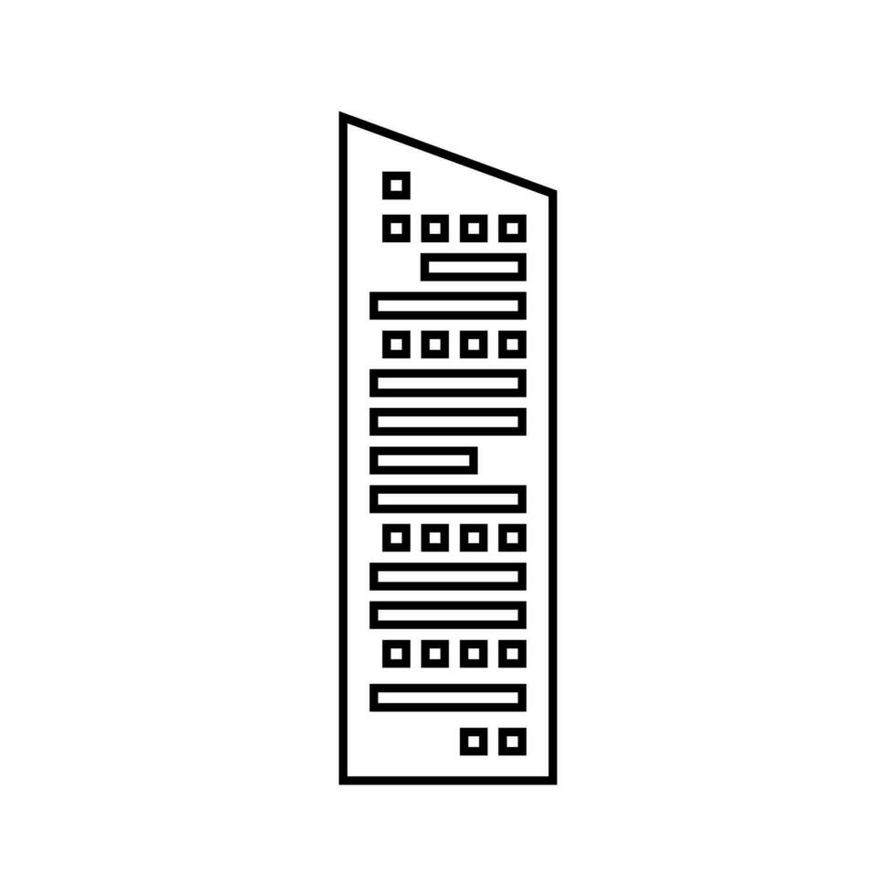 rascacielos icono vector. edificio ilustración signo. alto subir edificio símbolo. arquitectura logo. vector