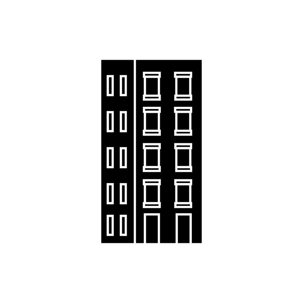 Skyscraper icon vector. Building illustration sign. high rise building symbol. architecture logo. vector