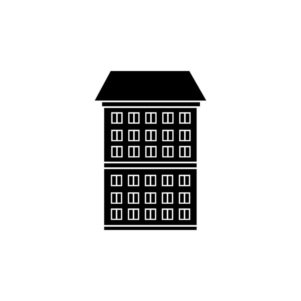 Skyscraper icon vector. Building illustration sign. high rise building symbol. architecture logo. vector