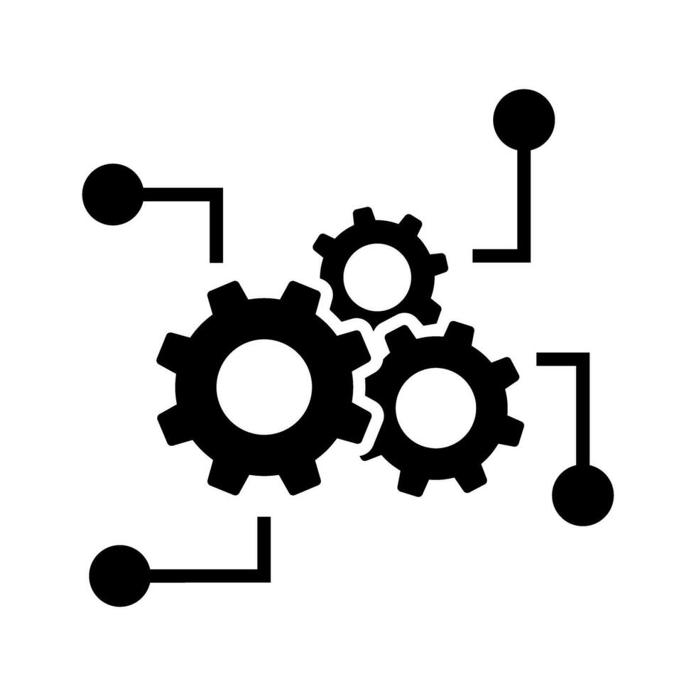 Editable icon vector. Function settings illustration sign. automated ...