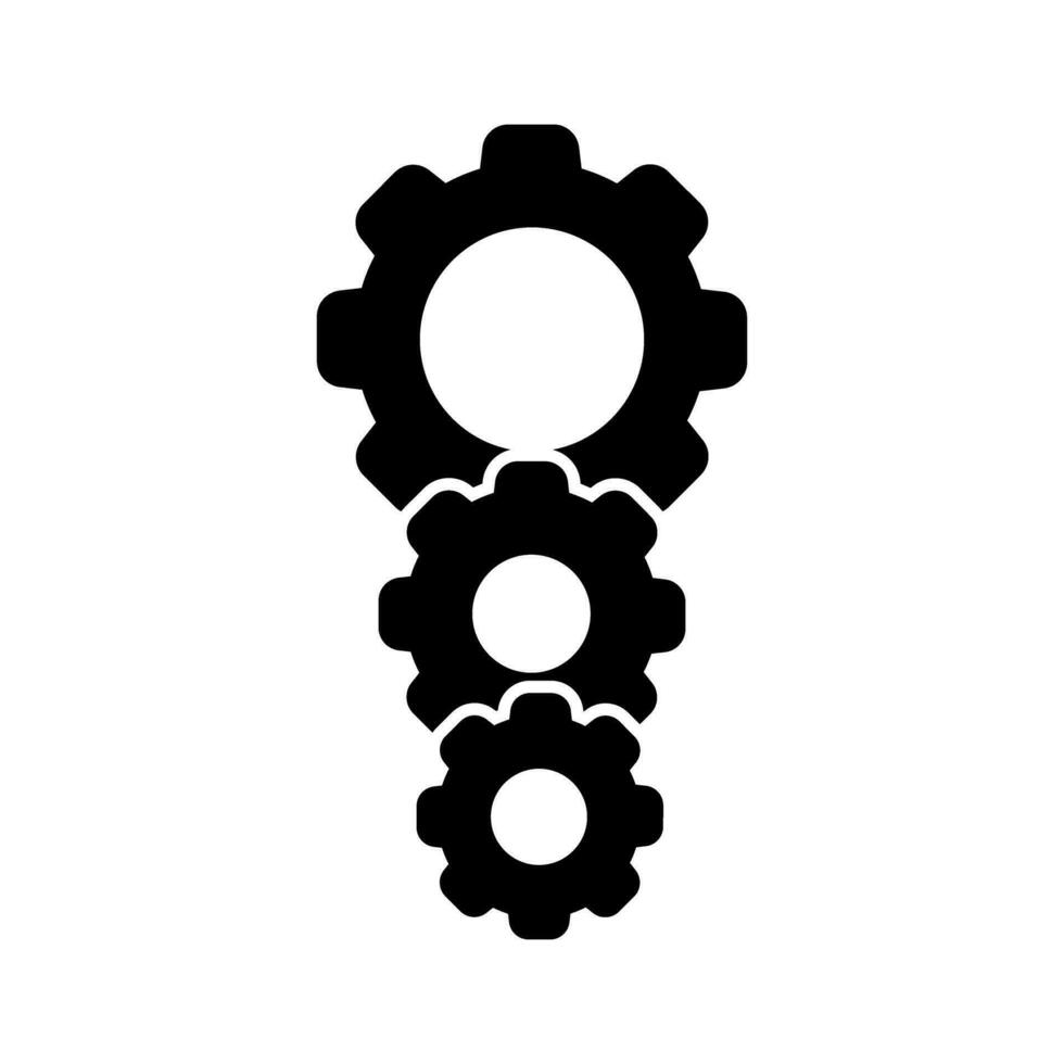 Automated system icon vector. Function settings illustration sign. Editable symbol. Development logo. vector