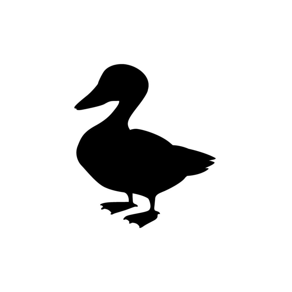 Pato icono vector. pájaro ilustración signo. caza símbolo. ganso logo. vector
