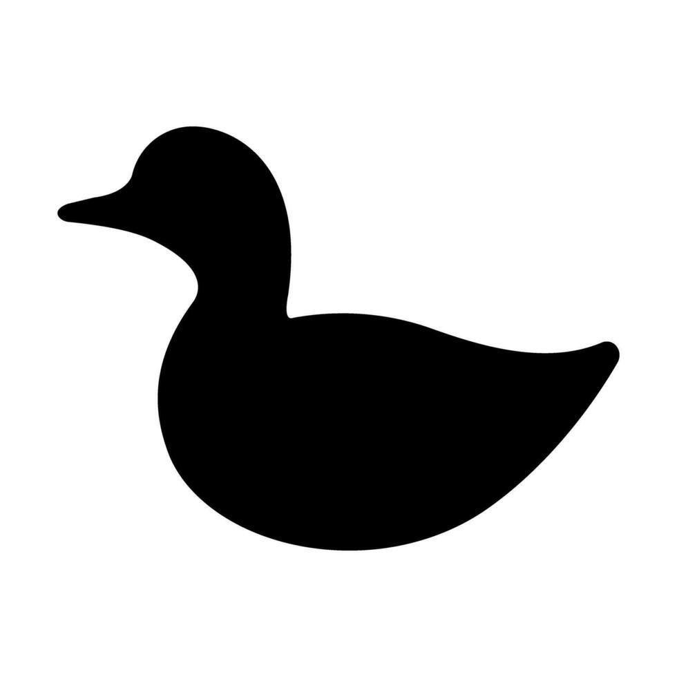 Pato icono vector. pájaro ilustración signo. caza símbolo. ganso logo. vector