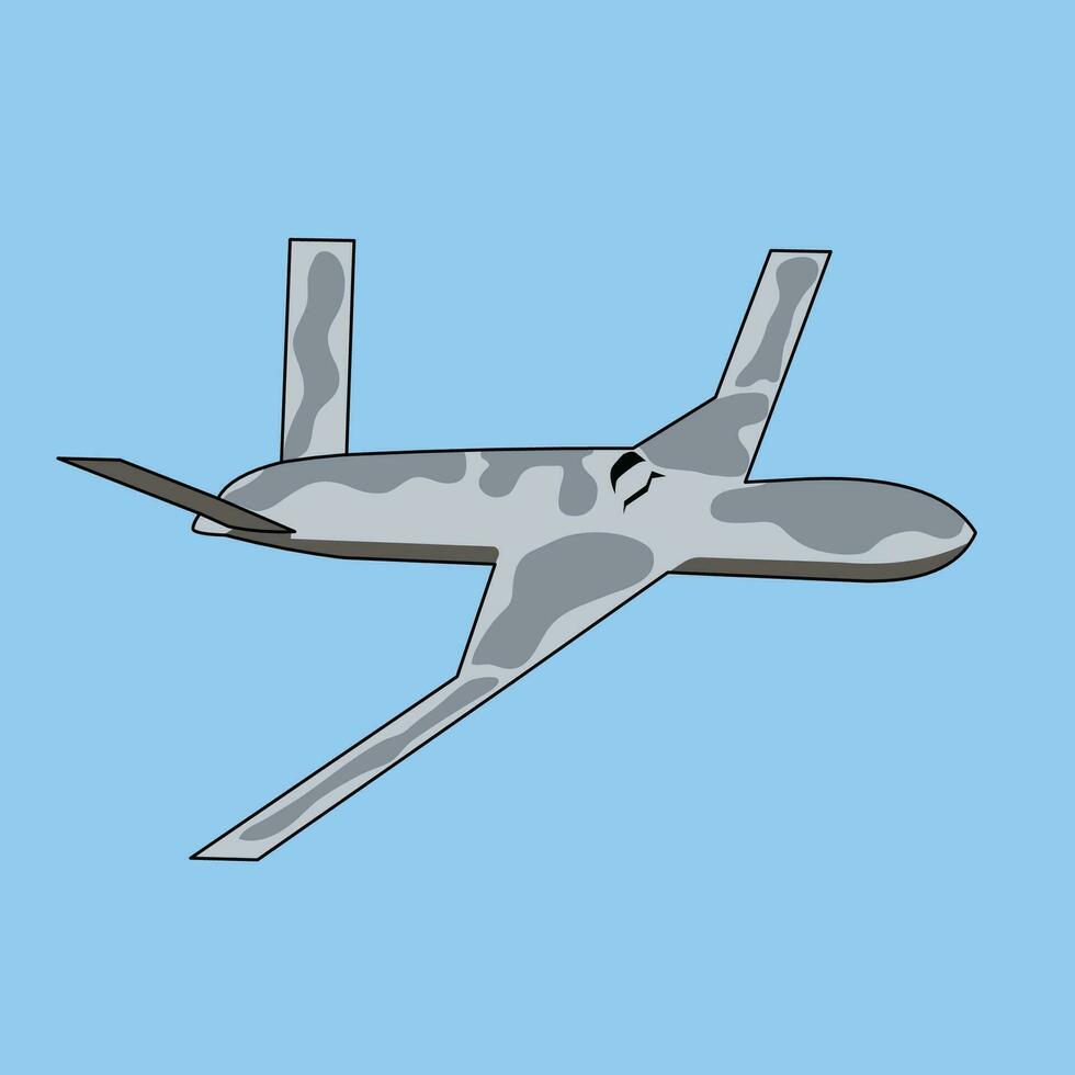 killer drone flat vector design