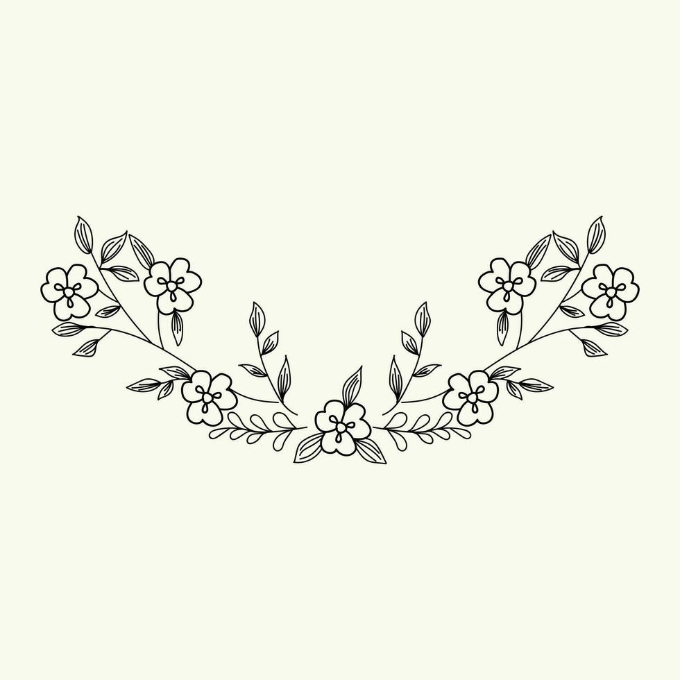 hermosa realista dibujado a mano artístico floral Clásico ramo de flores composición decorativo bosquejo vector