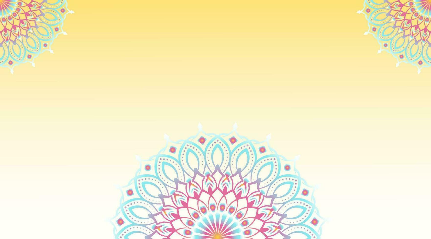 simple background, decorative mandala ornament vector